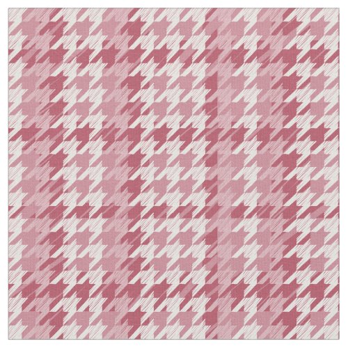 Viva Magenta Houndstooth Pattern Fabric