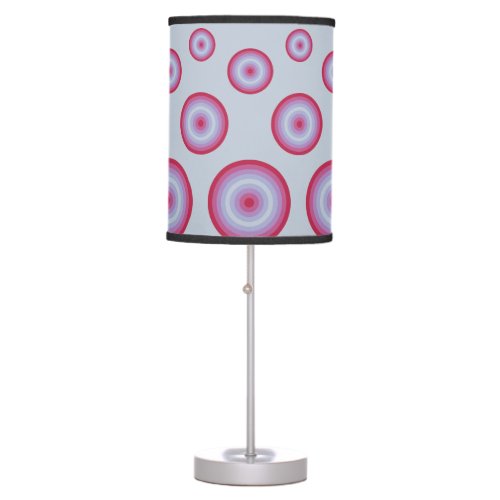 Viva Magenta Plein Air Circles Table Lamp
