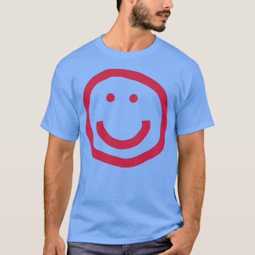 Viva Magenta Smiley Face Pantone Color of the Year T_Shirt