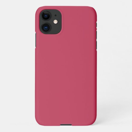 Viva Magenta Solid Color iPhone 11 Case