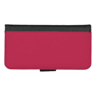 Viva magenta solid color iPhone wallet case