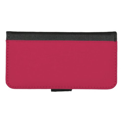Viva magenta solid color iPhone wallet case