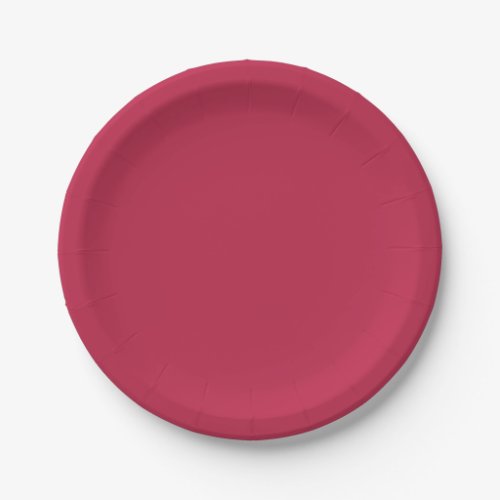 Viva Magenta Solid Color Paper Plates