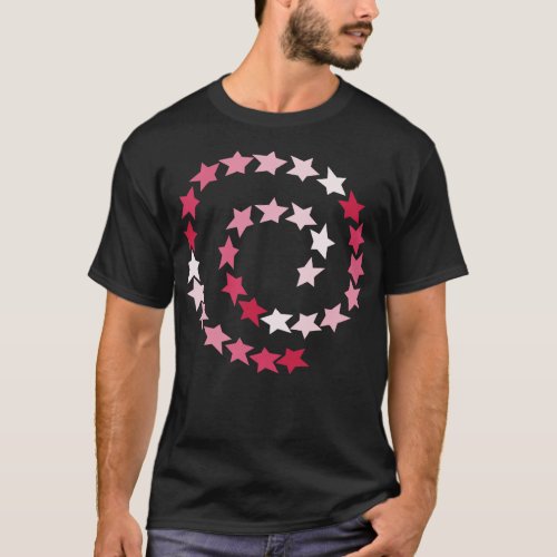 Viva Magenta Spiral of Stars T_Shirt