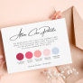 Viva Magenta Spring Wedding Color Attire Palette E Enclosure Card