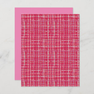 Viva Magenta Twisted Plaid Scrapbook Paper