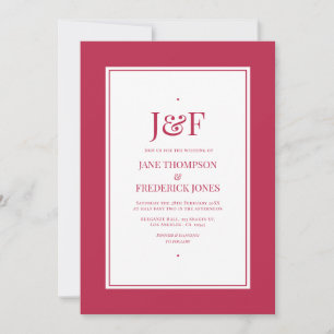 Viva Magenta Wedding Invitation