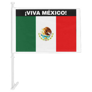 VIVA MÉXICO FLAG IMAGE WHITE FONTS