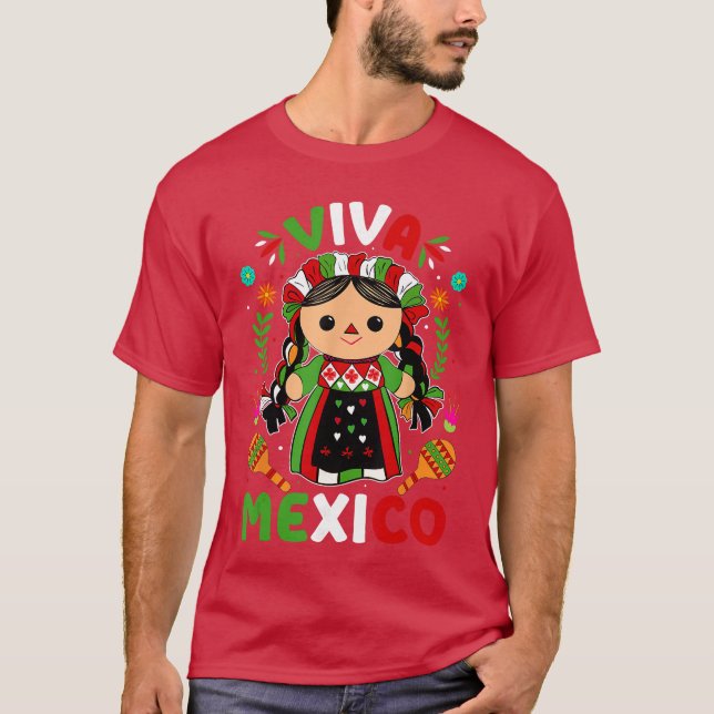 Viva Meico Meican Independence Day s Women Girls f T-Shirt (Front)