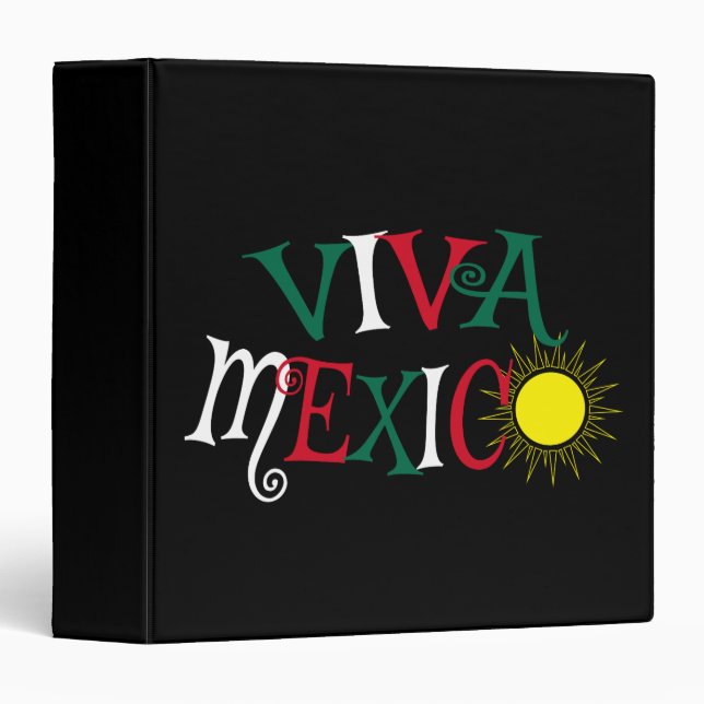Viva Mexico 3 Ring Binder (Front/Spine)