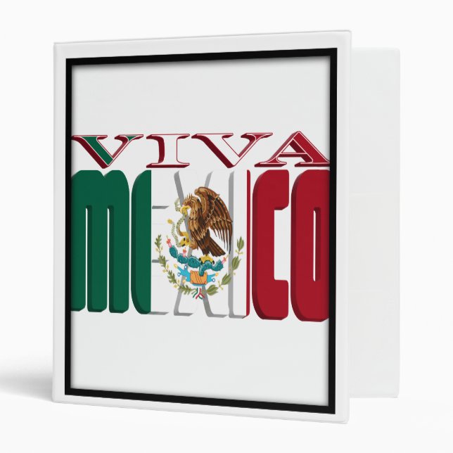 VIVA MEXICO 3 RING BINDER (Front/Inside)