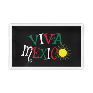 Viva Mexico Acrylic Tray