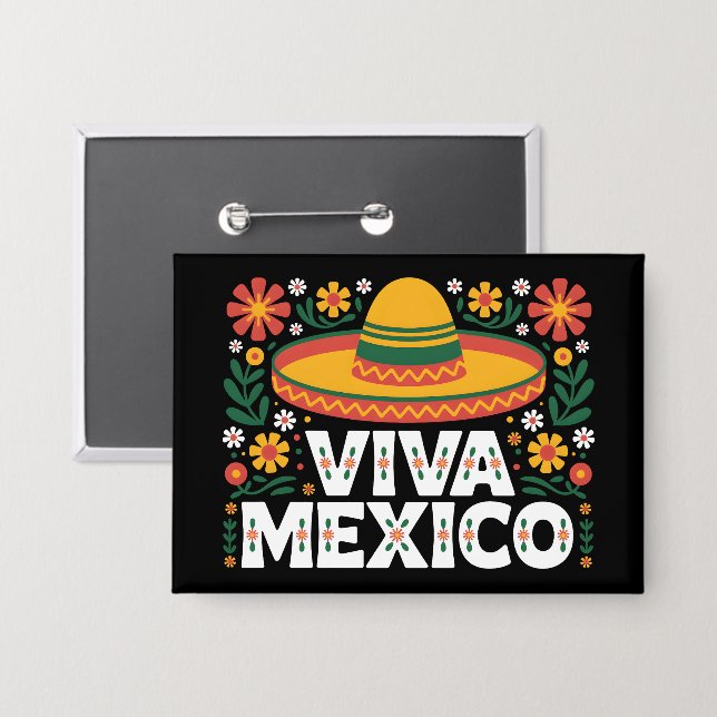 Viva Mexico Button (Front/Back)