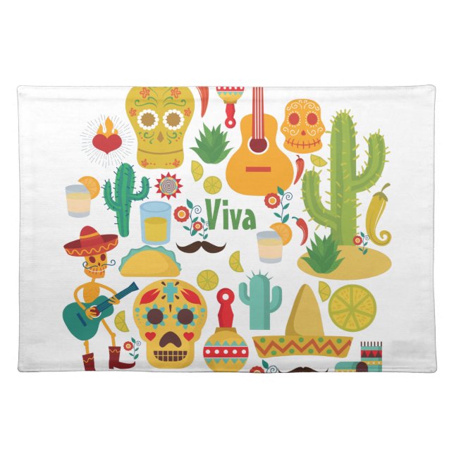 viva mexico cloth placemat (Front)
