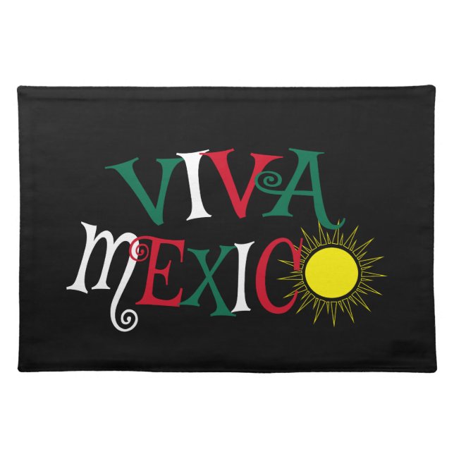 Viva Mexico Cloth Placemat (Front)