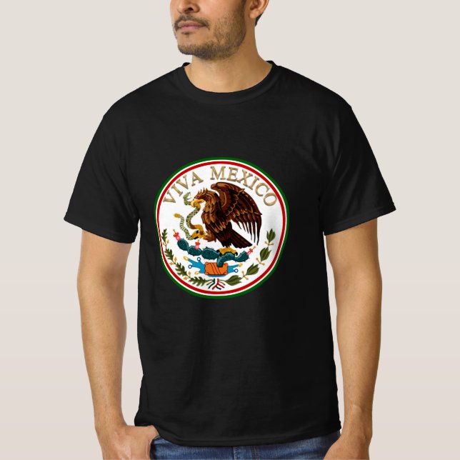 Viva Mexico  (Eagle from Mexican Flag) T-Shirt (Front)