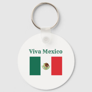 Viva Mexico Flag Keychain