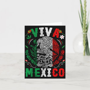Viva mexico flag mexican independence day men card