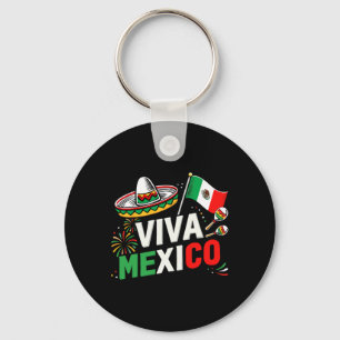 Viva Mexico For Mexican Independence Day And Cinco Keychain