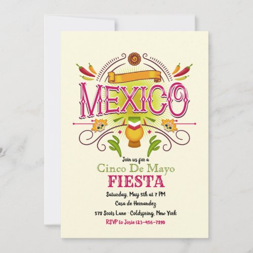 Viva Mexico Invitation