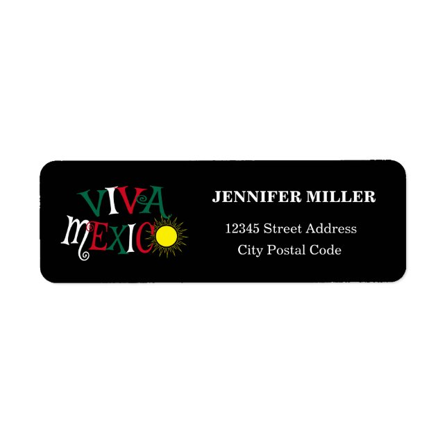 Viva Mexico Label (Front)