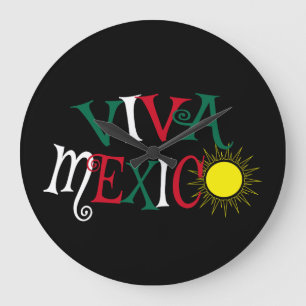 Viva Mexico Large Clock