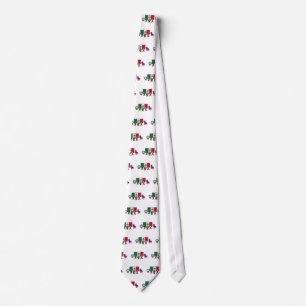 Viva Mexico Luchador Mariachi Piñata Cartoon Tie