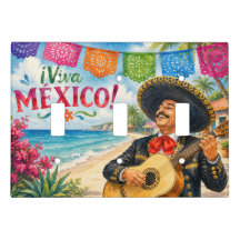 Viva Mexico Mariachi guitar beach souvenir