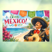 Viva Mexico Mariachi guitar beach souvenir