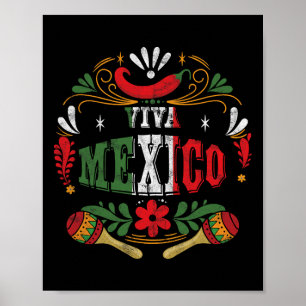 Viva Mexico Mexican Fiesta Cinco De Mayo  Poster