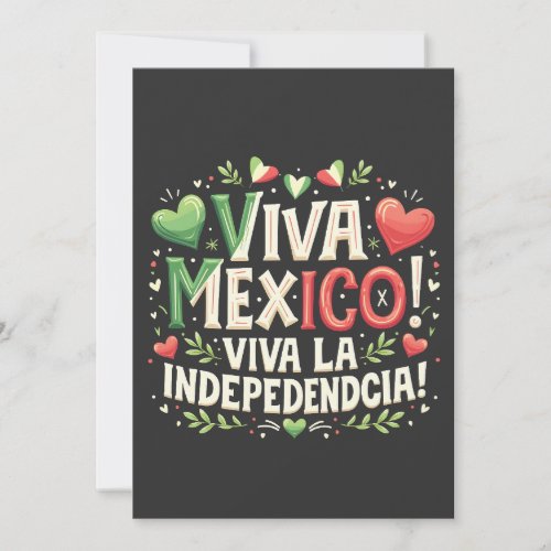 Viva Mexico Mexican independence day  Invitation