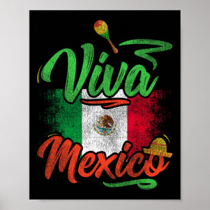 Viva Mexico Mexico Black Women Cinco De Mayo Mexic Poster
