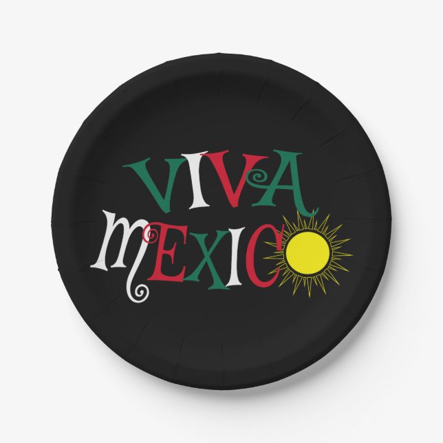 Viva Mexico Paper Plates (Front)