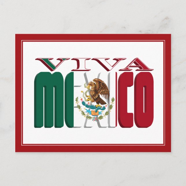 VIVA MEXICO POSTCARD (Front)