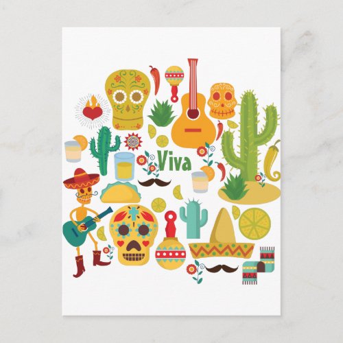 viva mexico postcard