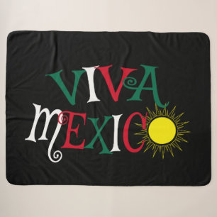 Viva Mexico Sherpa Blanket