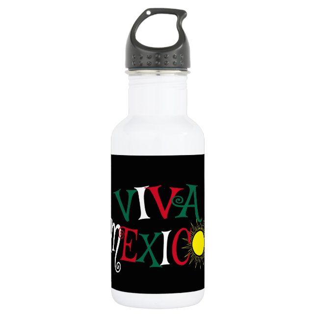 Viva Mexico Stainless Steel Water Bottle (Front)