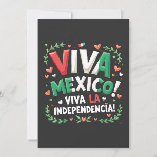 Viva Mexico Viva la Independencia Independece Day Holiday Card