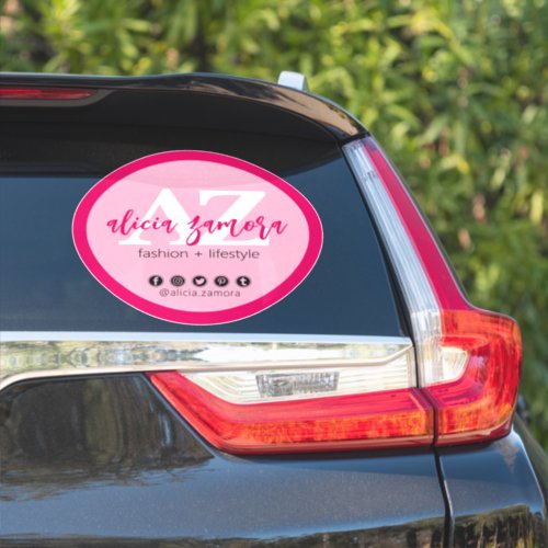 Viva Modern Magenta Social Media Influencer Custom Sticker