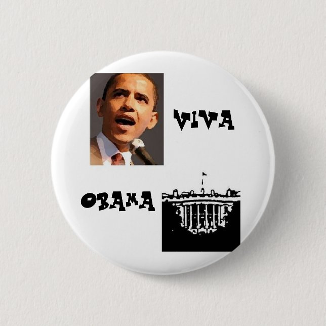 Viva Obama Button (Front)