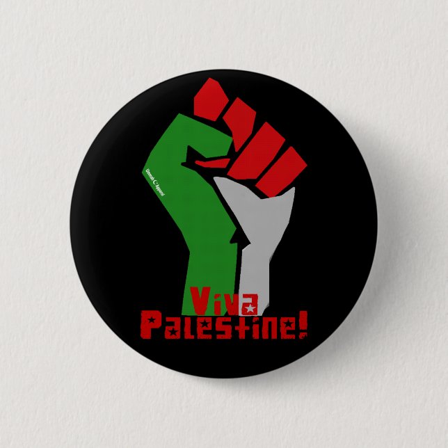 Viva Palestine Pinback Button (Front)