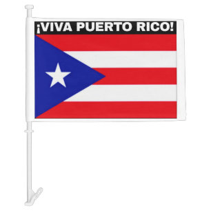 VIVA PUERTO RICO CAR FLAG