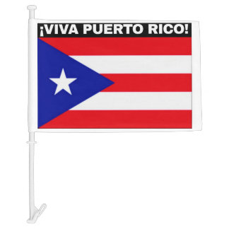 VIVA PUERTO RICO CAR FLAG