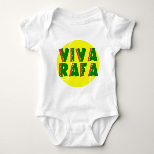 VIVA RAFA with Tennis Ball Baby Bodysuit