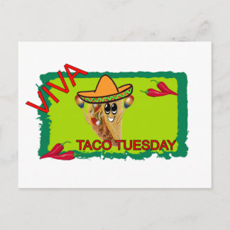 Viva Taco Tuesday Postcard