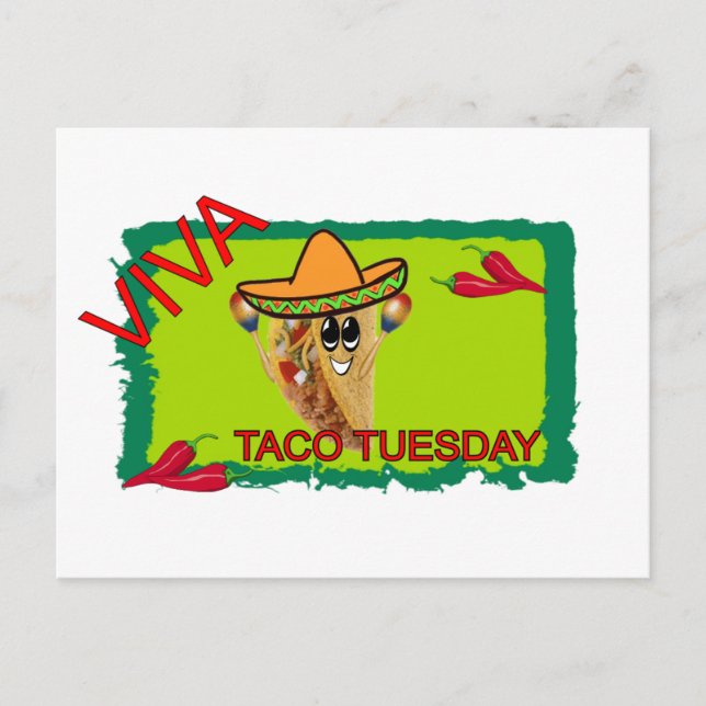 Viva Taco Tuesday Postcard (Front)