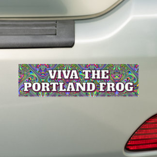 Viva The Portland Frog Bumper Sticker