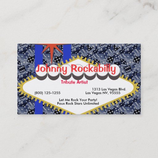 Customizable Viva Vegas Business Card
