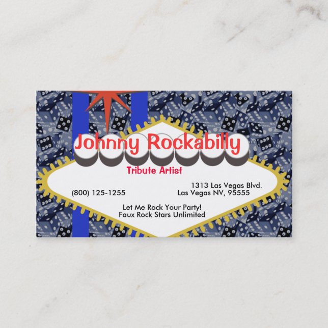 Viva Vegas Business Card (Front)