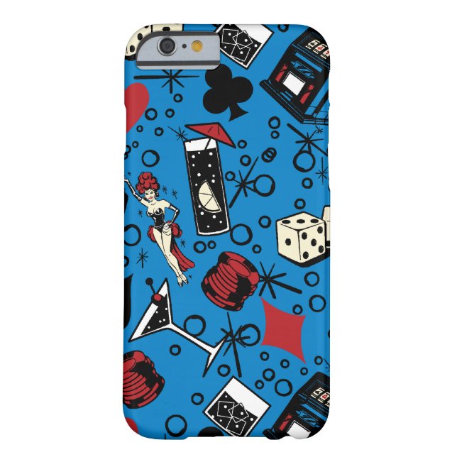 Viva Vegas Casino Retro Gambling Design Case-Mate iPhone Case (Back)